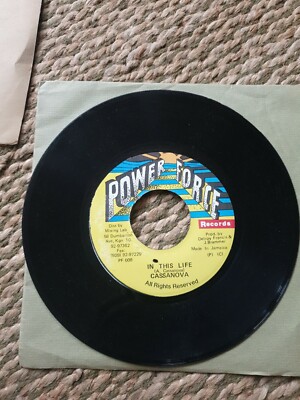 Vinyl Record 7'' Cassanova    In This Life   Power Force Records    PF 008