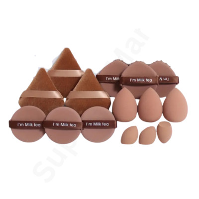 15 Stück Make-up Schwamm Puderquaste Set Dreieck lose Puderquasten