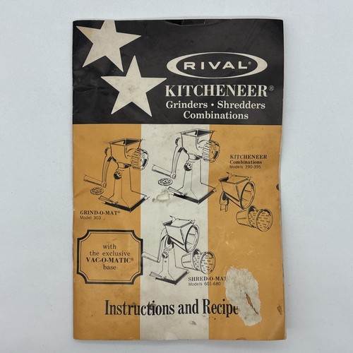 Vintage Rival Kitcheneer Combination Grind-o-mat Shred-o-mat Salad Maker - Picture 10 of 12