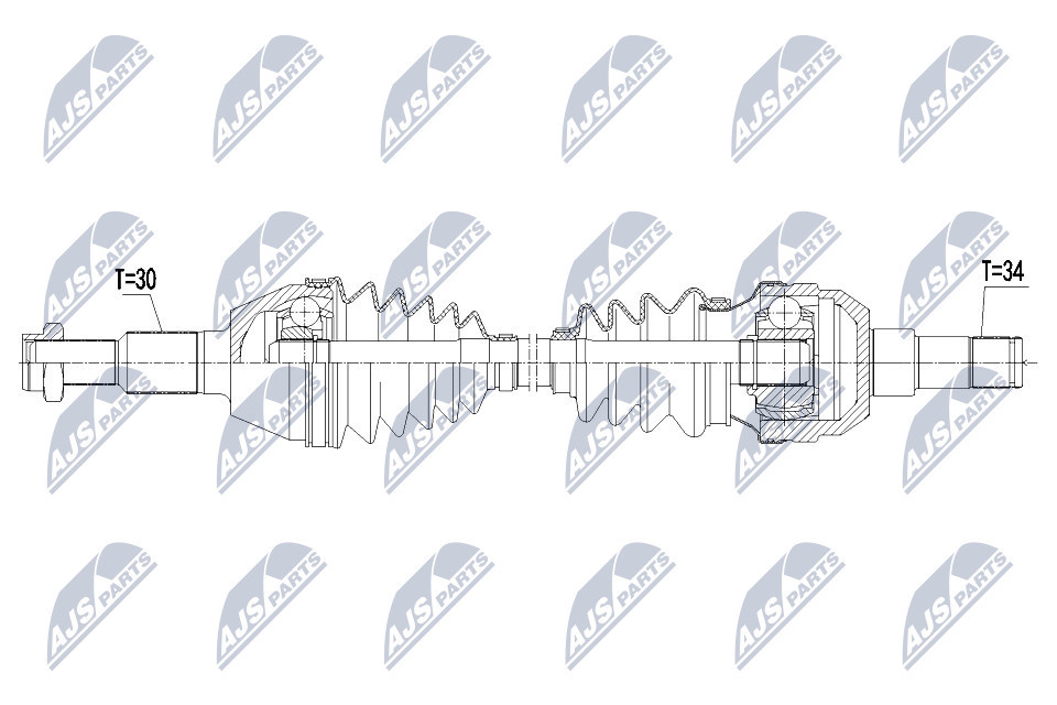 NTY NPW-PL-085 Drive Shaft for CHEVROLET,OPEL - Image 7