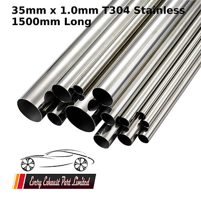 35mm x 1.0mm x 1500mm (60) T304 Stainless Steel Tube Pipe Exhaust 35mm x 1.0mm x 1500mm (60) T304 Stainless Steel Tube Pipe Exhaust