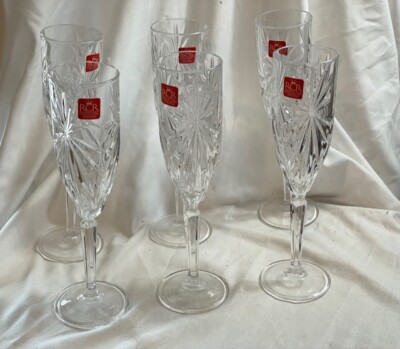 Set 6 Flute Da Champagne RCR Linea Etna - Bicchieri Eleganti In Cristallo Italiano - Foto 5