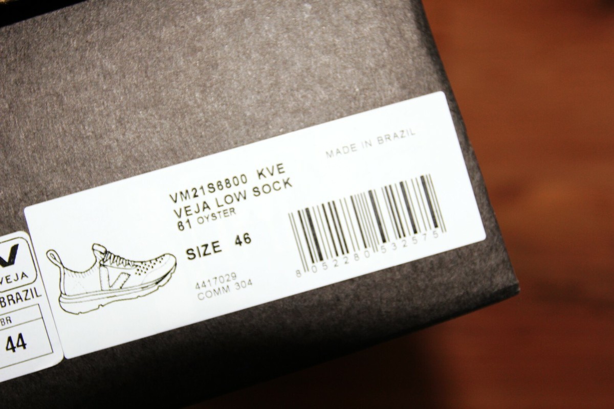 BNWT SS21 RICK OWENS x VEJA LOW SOCK SNEAKERS 46 | eBay