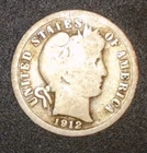 1912 10C Barber Dime sn100509