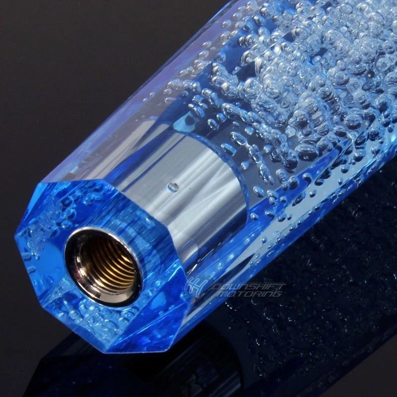 JDM VIP Diamante Cristal Manual Burbuja Cambio Perilla 150mm AZUL Para Volkswagen Foto 3 de 4