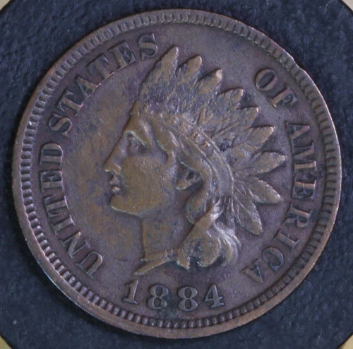 1884 Indian Head 1 Cent EF / Very Nice