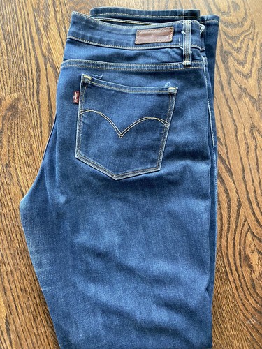Levis Levi's 30 Demi Curve Modern Rise Stretch blue jeans Straight Leg Size  10 ? | eBay