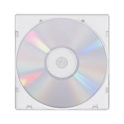 50 Pack 5.2mm Single Super Clear CD DVD R CDR DVDR Disc PP Poly Plastic ...