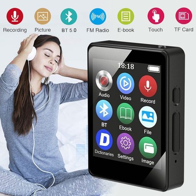MP3 Player HiFi Verlustfreier Ton Musik Player Voice Recorder FM Radio E-Book DE