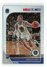 JORDAN POOLE #223 RC 2019-20 PANINI HOOPS PREMIUM STOCK WARRIORS SILVER