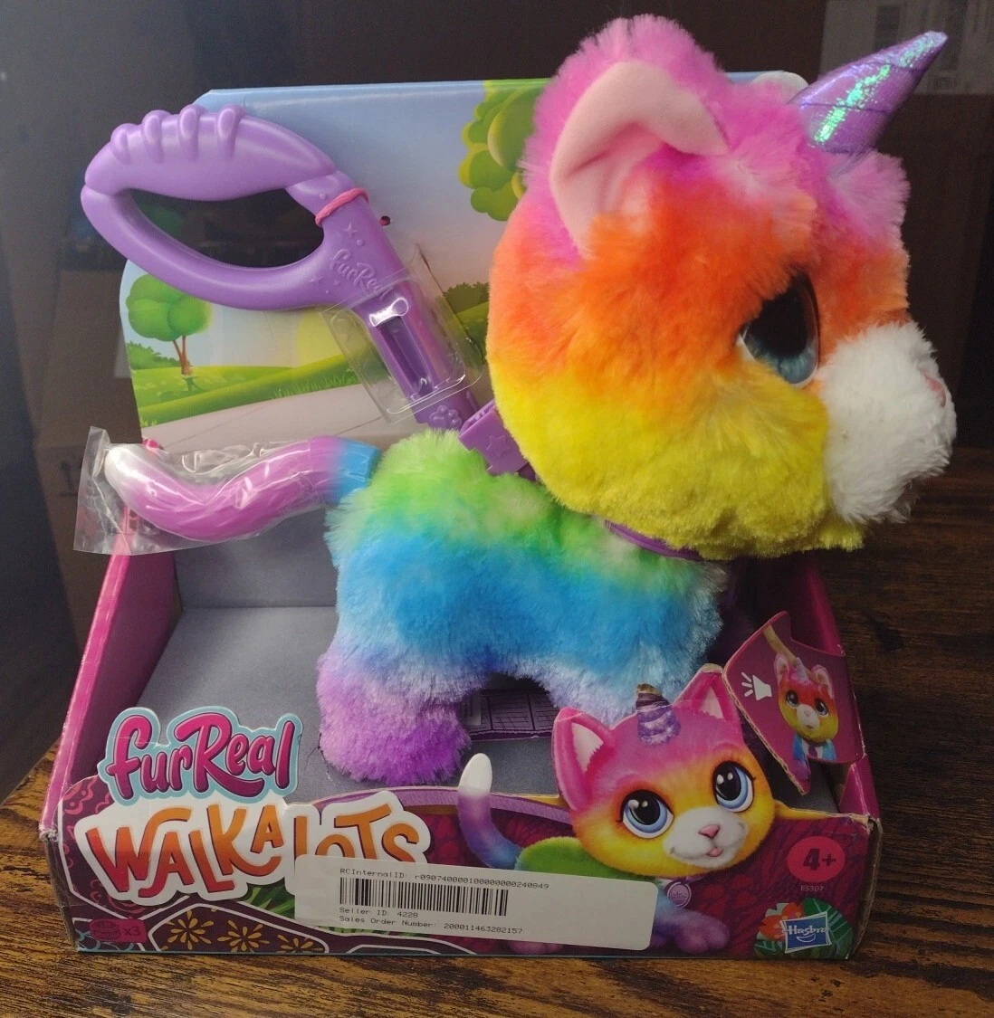Furreal walkalots big top wags unicorn cat toy