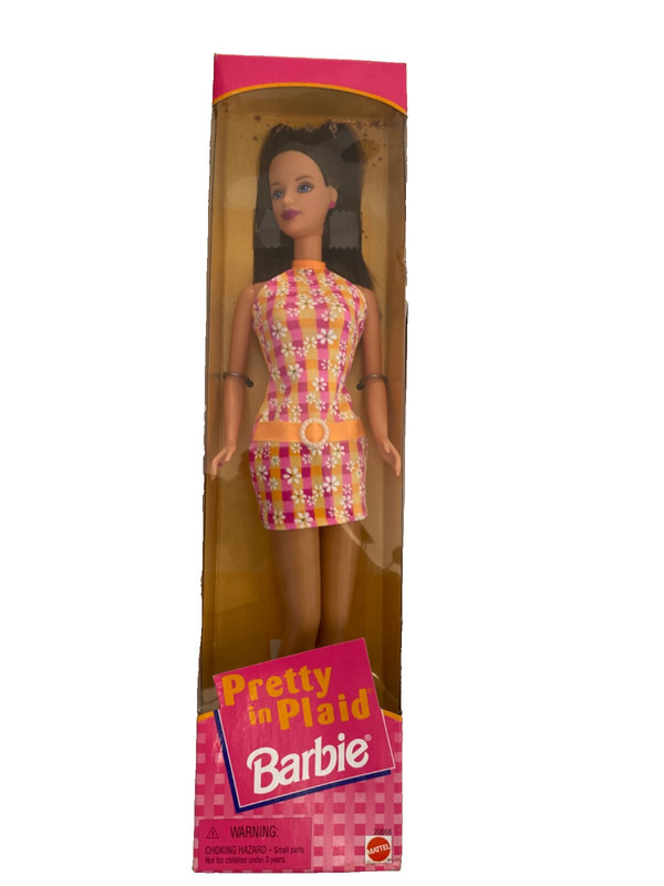 1998 PRETTY IN PLAID BARBIE 20668 - ORIGINAL BOX UNOPENED - BRUNETTE