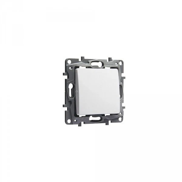 Legrand 664705 - Bouton Poussoir Simple NILOE BLANC