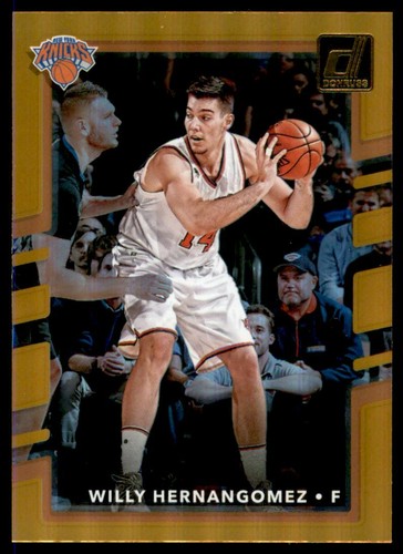 2017 Panini Donruss Basketball Holo Orange Laser Willy Hernangomez #99