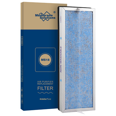 4Stage H13 HEPA Air Purifier Filter Replacement For Membrane Solutions MS18 MS19