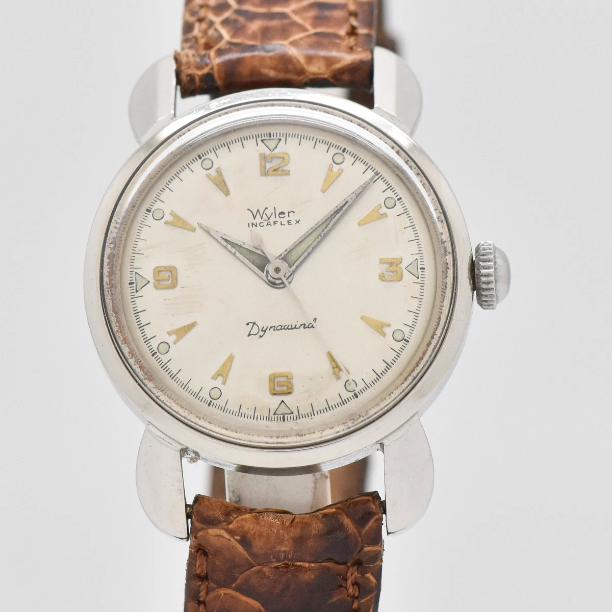 WYLER Watch 1960 s Vintage Dynawind Incaflex Stainless Steel