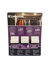 Luminus LED Drawer and Cabinet Lights Sensor Activated 6 Pack Rechargeable 