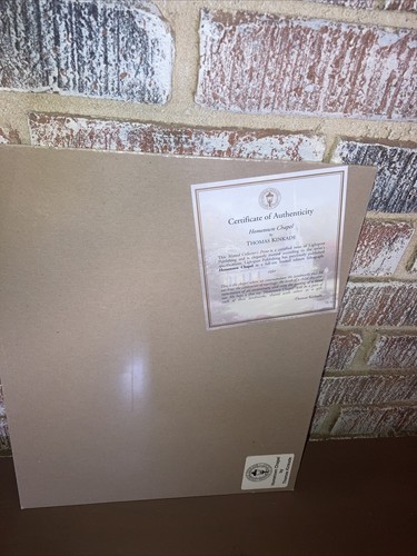 Thomas KINKADE Hometown Chapel Official Art Print - Picture 2 of 2