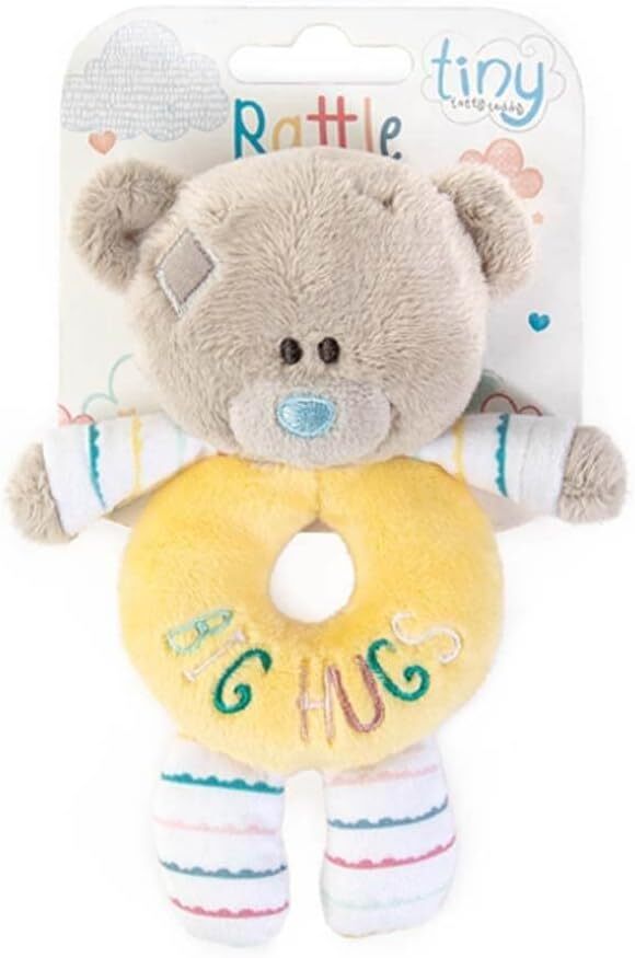 Tiny Tatty Teddy Big Hugs Rattle Yellow - Image 3