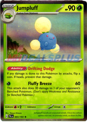 NM Pokemon Paldea Evolved Jumpluff Holo Rare 003