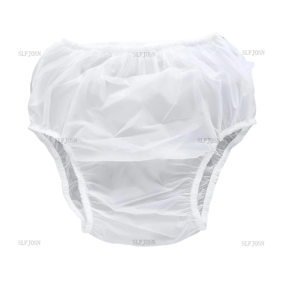 Unisex TPU Diaper Cover Incontinence Pants Waterproof Frosted Reusable Silence