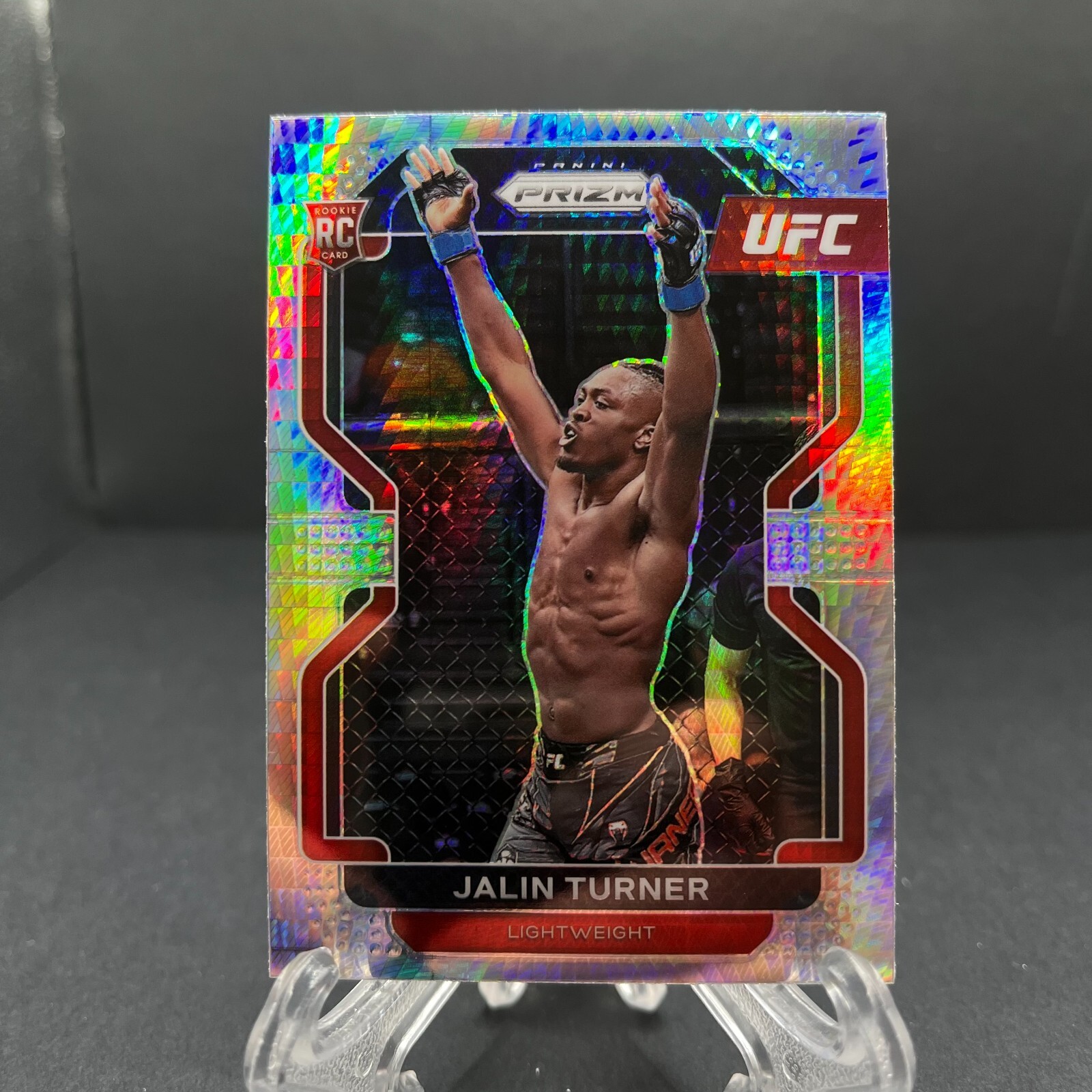 2022 Panini Prizm UFC Hyper Prizm Jalin Turner #164 Rookie RC