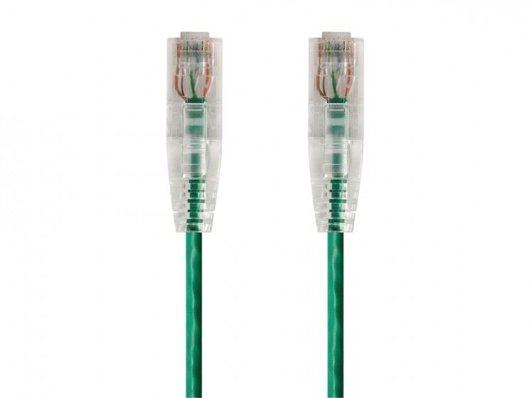 L-COM Cat 6 Patch Slim Jacket 24awg Green Network Patch Cable 822335043190