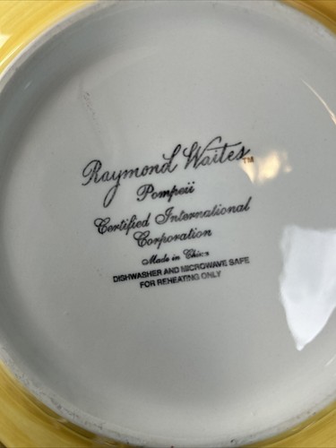 Raymond Waites Pompeii by Certified International Corp. Set 13 Pieces Black/Gold - Picture 10 of 14