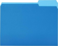 Amazon Basics File Folders, Letter Size, 1/3 ...