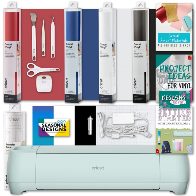 Cricut Z2008337E1BUN Explore 3 Smart Vinyl Die Cutting Machine for