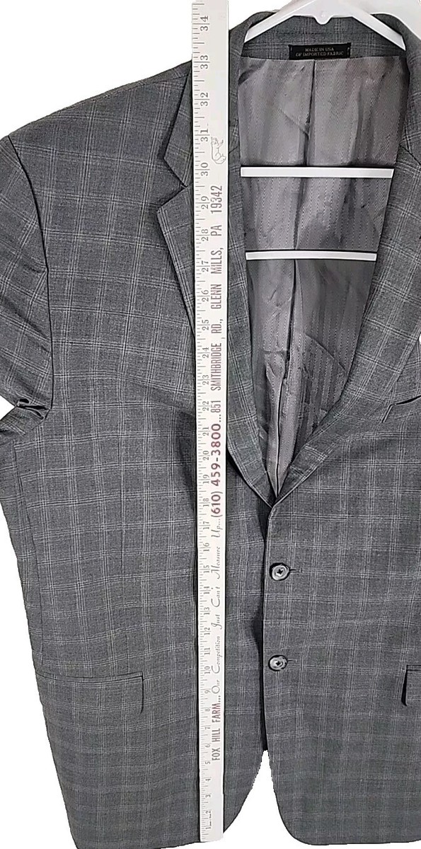Lanificio T.g. Di Fabio Mens Super 120's Plaid Light Gray Suit
