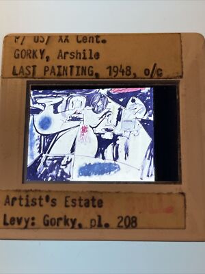 Ashile Gorky  Last Painting'' 35mm Slide Armenian Abstract Expressionism