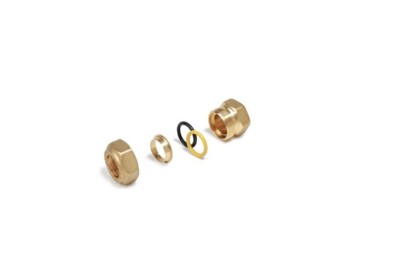 Giacomini R180F Brass Copper Pipe Compression Fitting 18mm x 1/2'' Female