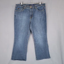 Jeanstar Women's Denim Pants Mid Rise Straight Blue Size 35