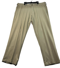 Haggar Dress Pants Mens size 38x29 Tan Business Career Straight Leg