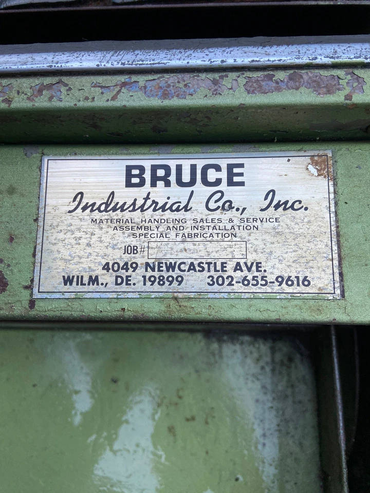 Vintage Mid Century Bruce Industrial Company Green Metal Steel Tanker Desk - Image 3 of 4