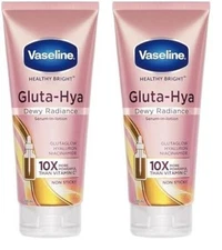 Vaseline Gluta-Hya Dewy Radiance Lotion Moisturizer 200ml (Pack of 2)