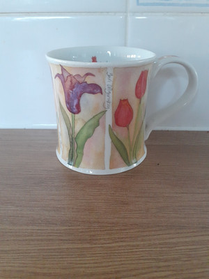 DUNOON ''Flowers'' Fine Stoneware Mug by Emma Ball (Tulpen)