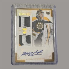 Panini Rookie Anthology Michael Hutchinson Auto Patch 55/99 Boston Bruins