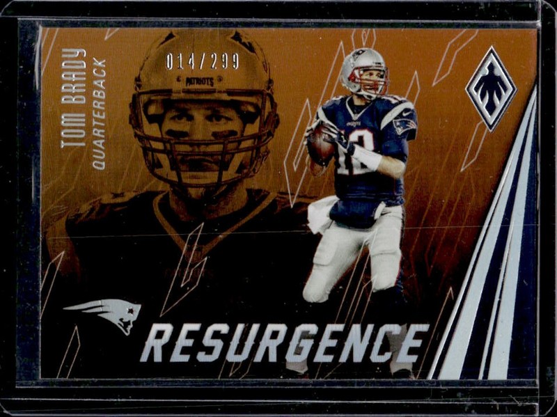 2016 Panini Phoenix Tom Brady Resurgence Orange #/299 Patriots