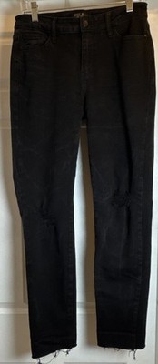 Judy Blue Black Denim Slim Fit Mid Rise Destroyed Jeans Size 7/28  JB88137