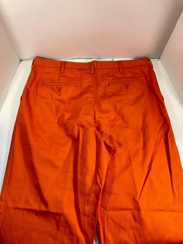Walls Work Hunting Pants Mens Sz 40X32 Orange Slash Pockets Safety Straight Leg - Picture 10 of 12