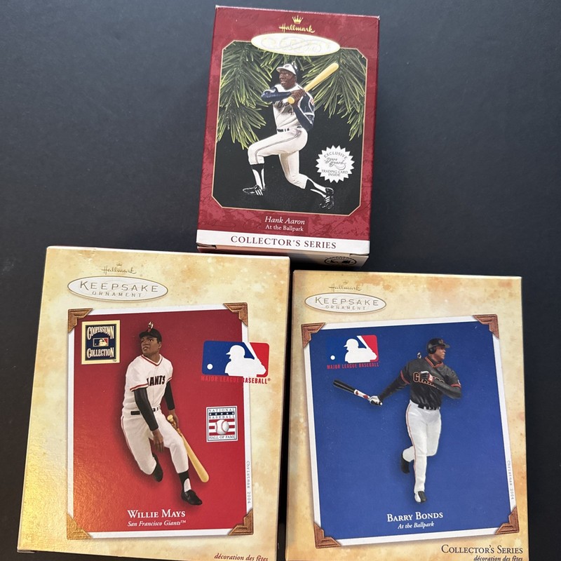 VINTAGE AARON MAYS BONDS Hallmark Keepsake Ornaments 1997 2004