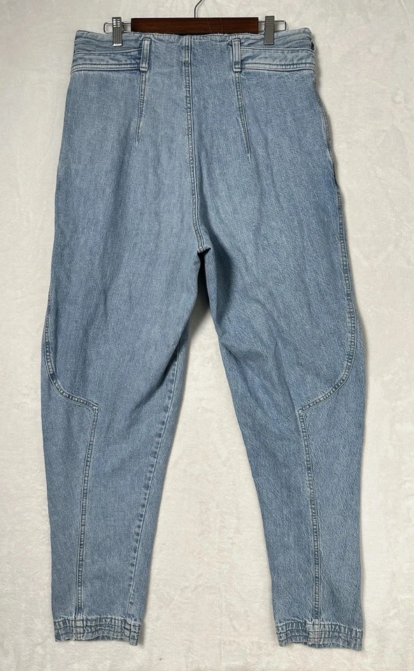 De colección Años 80 90 Z Cavaricci Denim Paracaídas Plisado Ácido Lavado Pierna Cónica 33x31 Foto 4 de 4