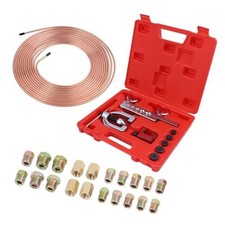 25 ft 3/16'' Copper Coated Brake Line Kit Includes 16 Fittings and 4 Unions