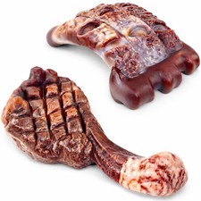 2 Pack Dog Chew Toys for Aggressive Chewers Nylon Bones Large Dogs