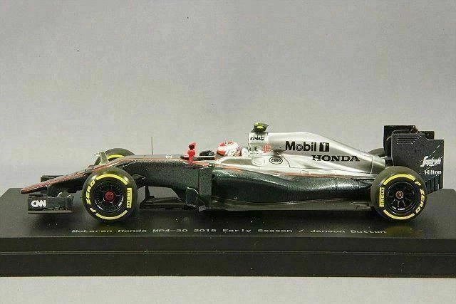 EBBRO 45325 Mclaren Honda MP4-30 2015 Presto Ver. #22 Nero/Argento J Bottone 1/ - Immagine 4 di 4