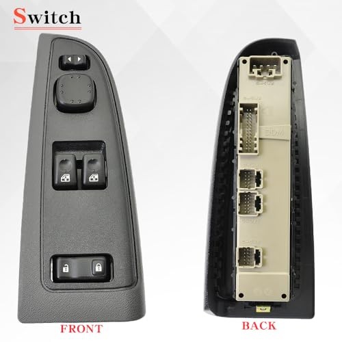 15883318 Front Driver Side Power Window Switch and NO Folding Mirror With Bezel - Picture 3 of 8