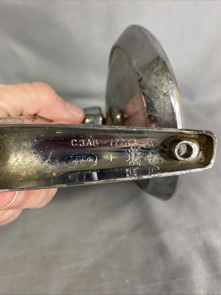 Espejo retrovisor lateral Ford C3AB17743 Galaxie Fairlane Falcon 1963 vintage Foto 4 de 4