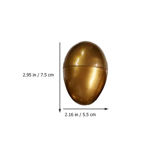 6 huevos de Pascua de plástico vacíos para niños (dorados) - Imagen 11 de 12